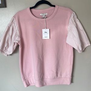 Free Assembly Smocked Mixy Top NWT